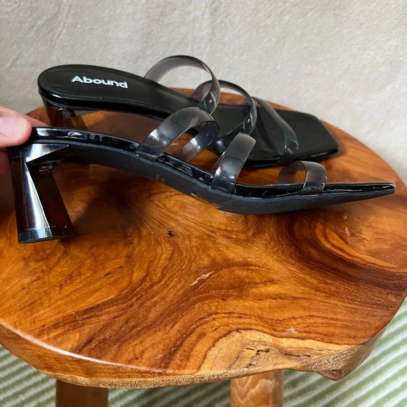 Nordstrom Abound Ethan Strappy Slide Sandal in Black Smoke Size 6.5 - Picture 5 of 11